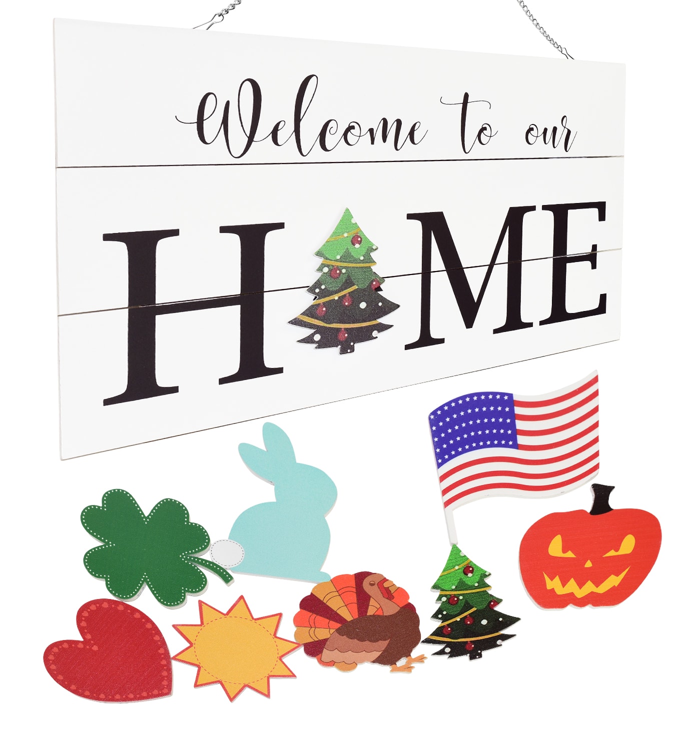 Interchangeable Seasonal Door Sign